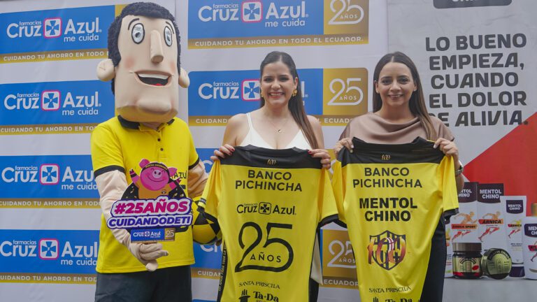 Cruz Azul y Mentol Chino, marcas tradicionales ecuatorianas que auspiciarán al equipo Barcelona SC en su centenario