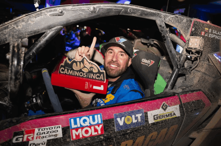 Bradley Salazar hace historia: primer ecuatoriano en conquistar una categoría del legendario Rally Caminos del Inca 2025